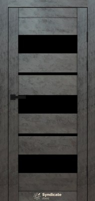 SD-PVC-105 Бетон темний скло BLK